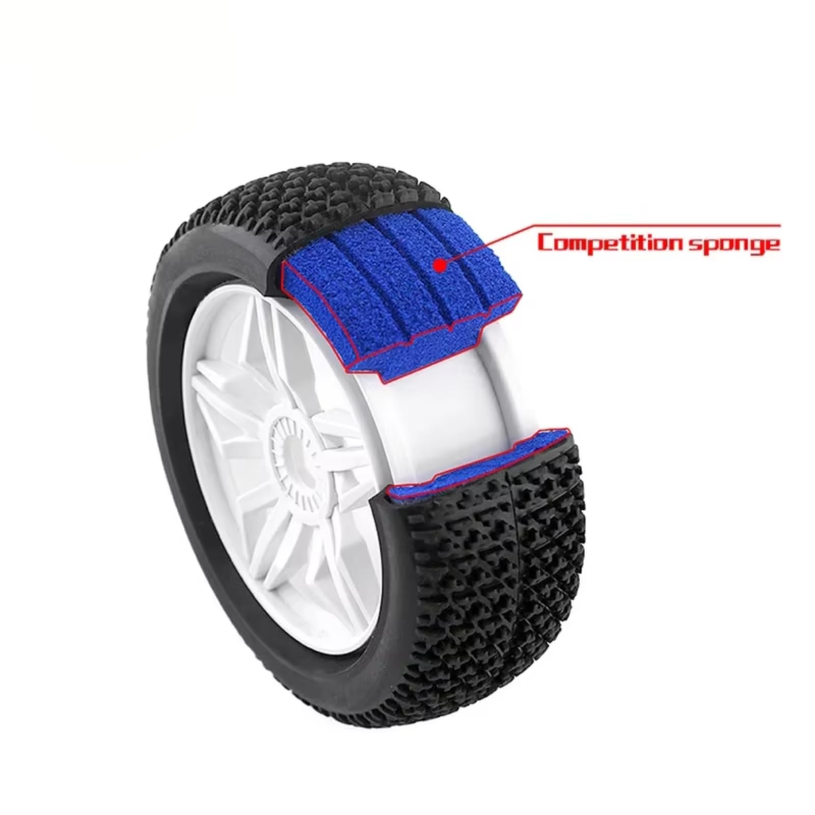 Per HPI 1/8 4 Pezzi Rc Auto Pneumatici Interni Inserti In Schiuma Pneumatico Per Buggy RC Aggiornamento Parti Modificazione Accessori Giocattoli Rc