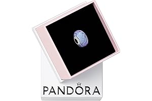 Wavy Lavender Murano Glass Charm, the Perfect Pandora Jewelry Accessory