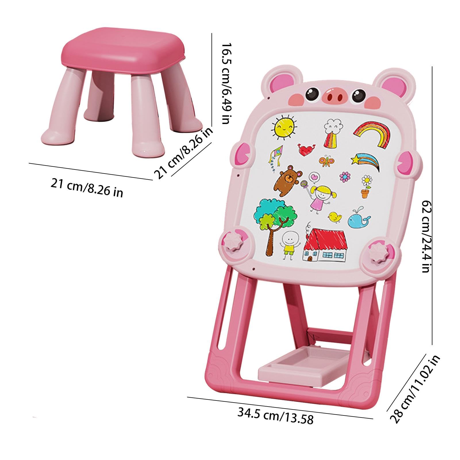 Magnetische Zeichentafel Kreidetafel Whiteboard Doppelseitig | Magnetisch Malzubehör Kinder Kunstspielzeug pädagogisches Vorschullernen kreative
