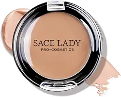 SACE LADY Corretivo Em Creme De Cobertura Total, À Prova D'Água, Fosco E Suave, Longa Duração Para Cobrir Manchas Escuras Olheiras, 6 G/0,2 Oz (#40 Natural)