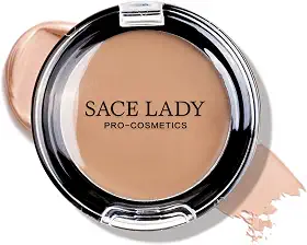 SACE LADY Corretivo Em Creme De Cobertura Total, À Prova D'Água, Fosco E Suave, Longa Duração Para Cobrir Manchas Escuras Olheiras, 6 G/0,2 Oz (#40 Natural)