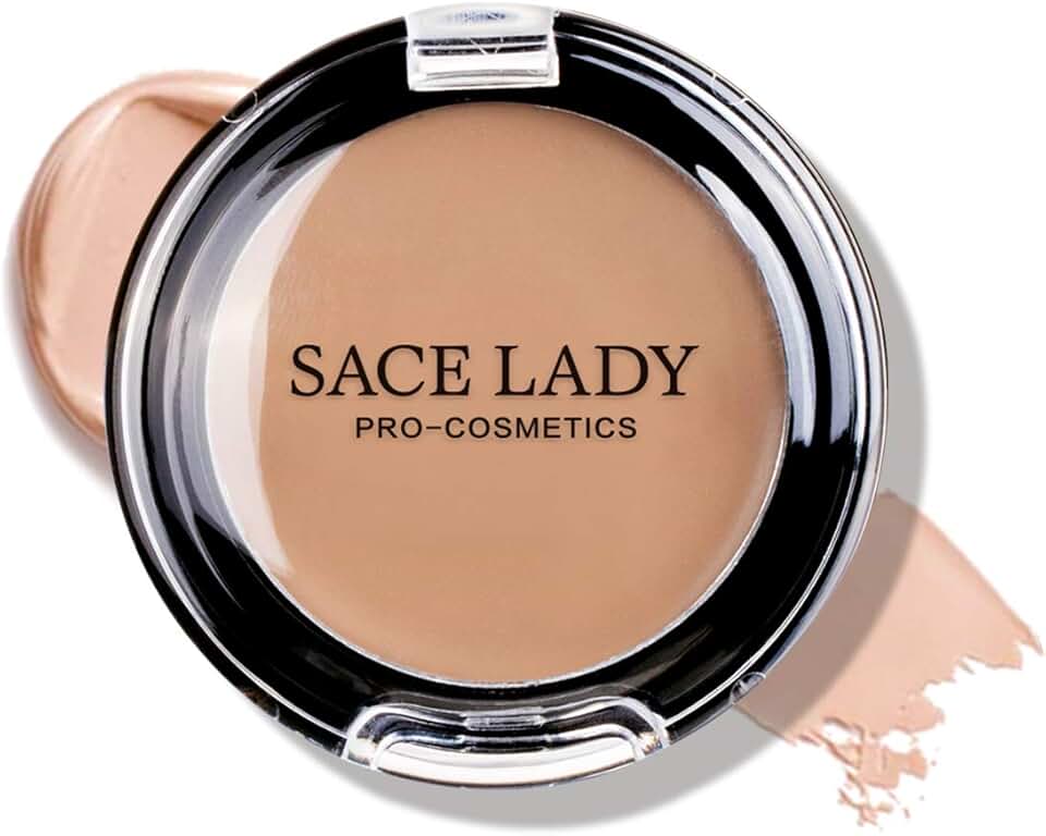 SACE LADY Corretivo Em Creme De Cobertura Total, À Prova D'Água, Fosco E Suave, Longa Duração Para Cobrir Manchas Escuras Olheiras, 6 G/0,2 Oz (#40 Natural)