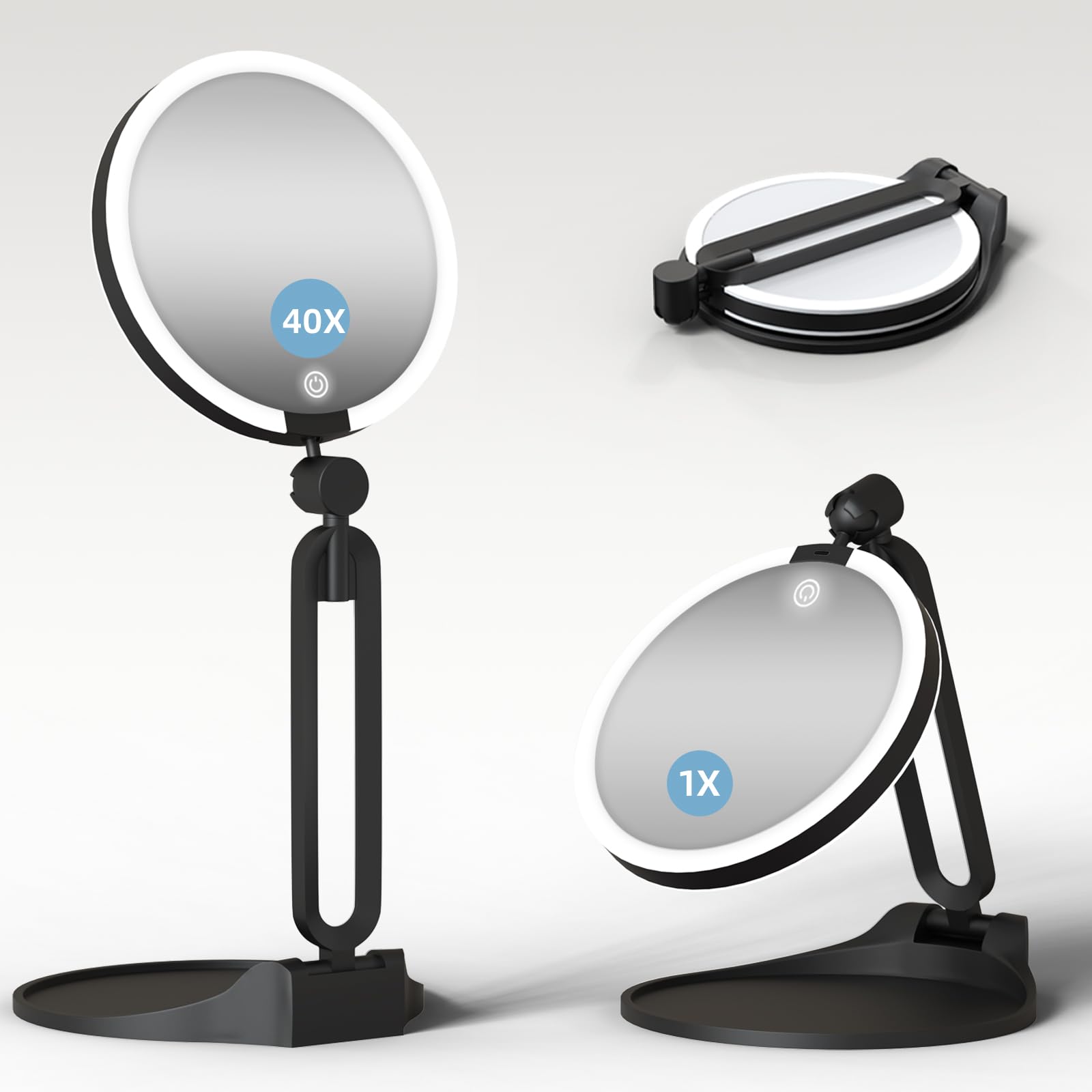 Suupvaor 40X/1X Travel Mirror