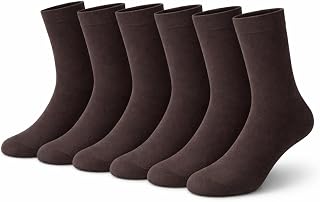 MIKONIKO Boys & Girls Calf Length Plain Organic Cotton School Socks – Pack of 6 Pairs (Comfortable, Breathable & Durable) Price In India