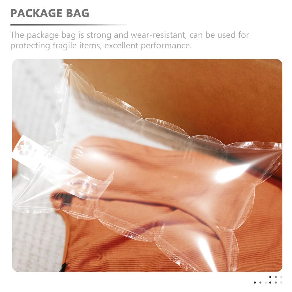 Lot de 50 sacs à air gonflables pour emballage, 15 x 25 cm, coussins de pompe à air portables pour l'expédition et le rembourrage, sacs d'emballage à bulles anti-écrasement pour la protection