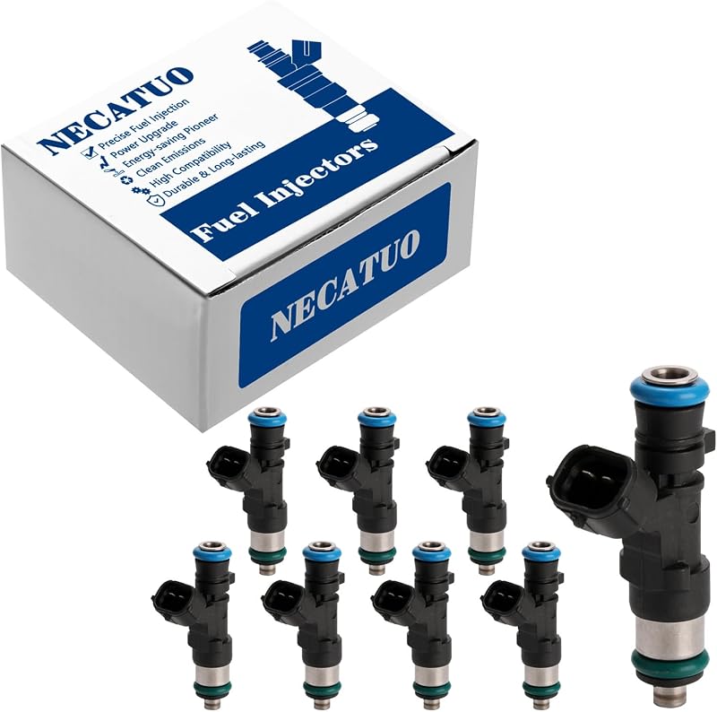 Kit com 8 Injetores de Combustível NECATUO FJ750 para Infiniti QX56, Nissan Armada, NV2500, NV3500, Pathfinder Armada e Titan 5.6L V8