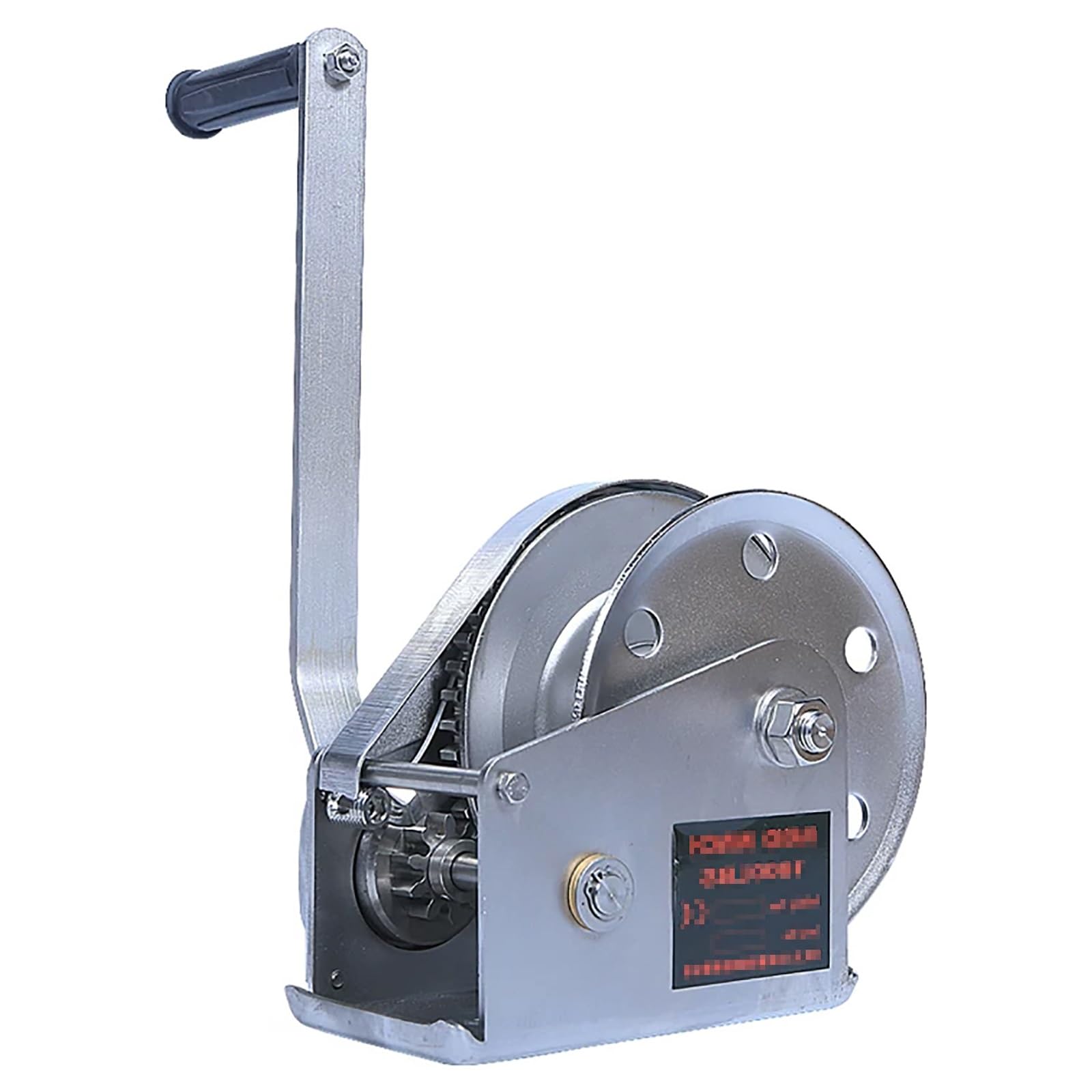 Handwinde aus Edelstahl 304, Selbstsichernde Handseilwinde, Kompakte Kurbelwinden für Kleine Boote, zum Heben und Abschleppen von Anhängern(1200LB,Single Winch)