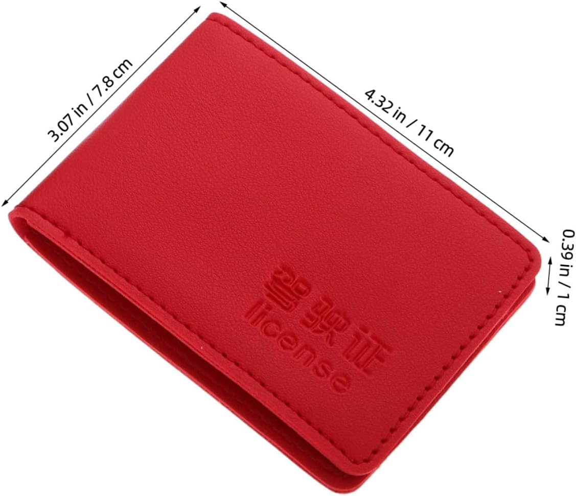 3pcs Driver's License Car Registration Holder Water-resistant Leather Case for Auto Documents Insurance Holder Elegant Design