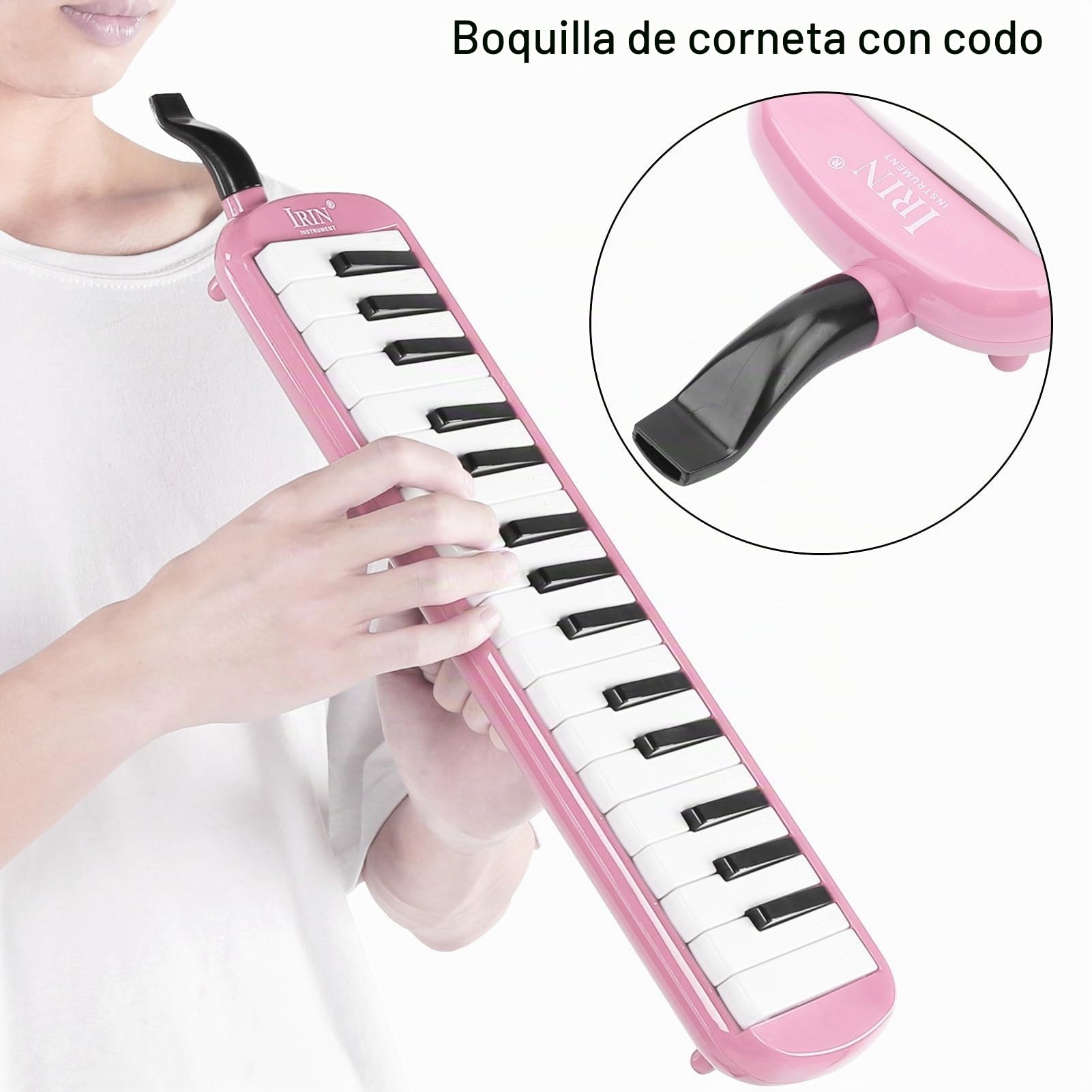 Gaeirt Melodica de 32 Teclas para Principiantes (Rosado)