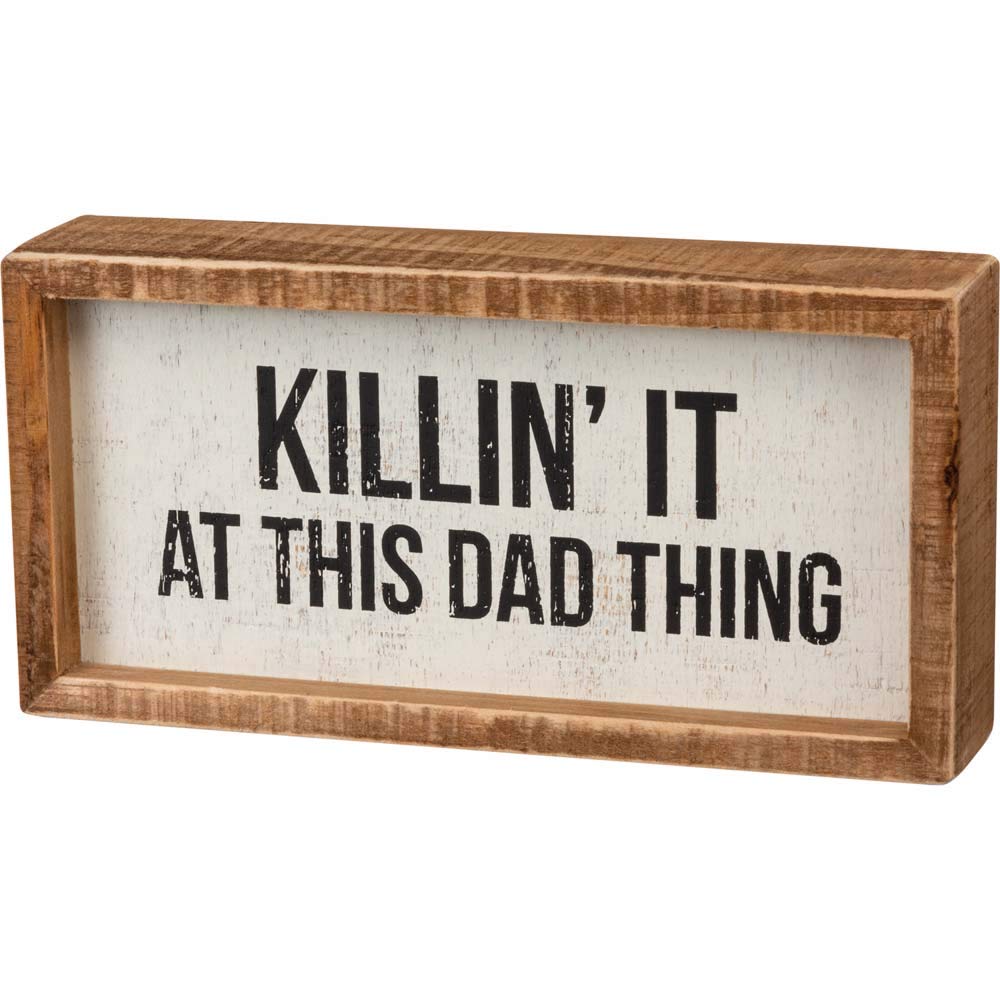 Primitives By Kathy – Insegna In Legno Con Scritta "Killin' It At This Dad Thing" Per Papà - 3