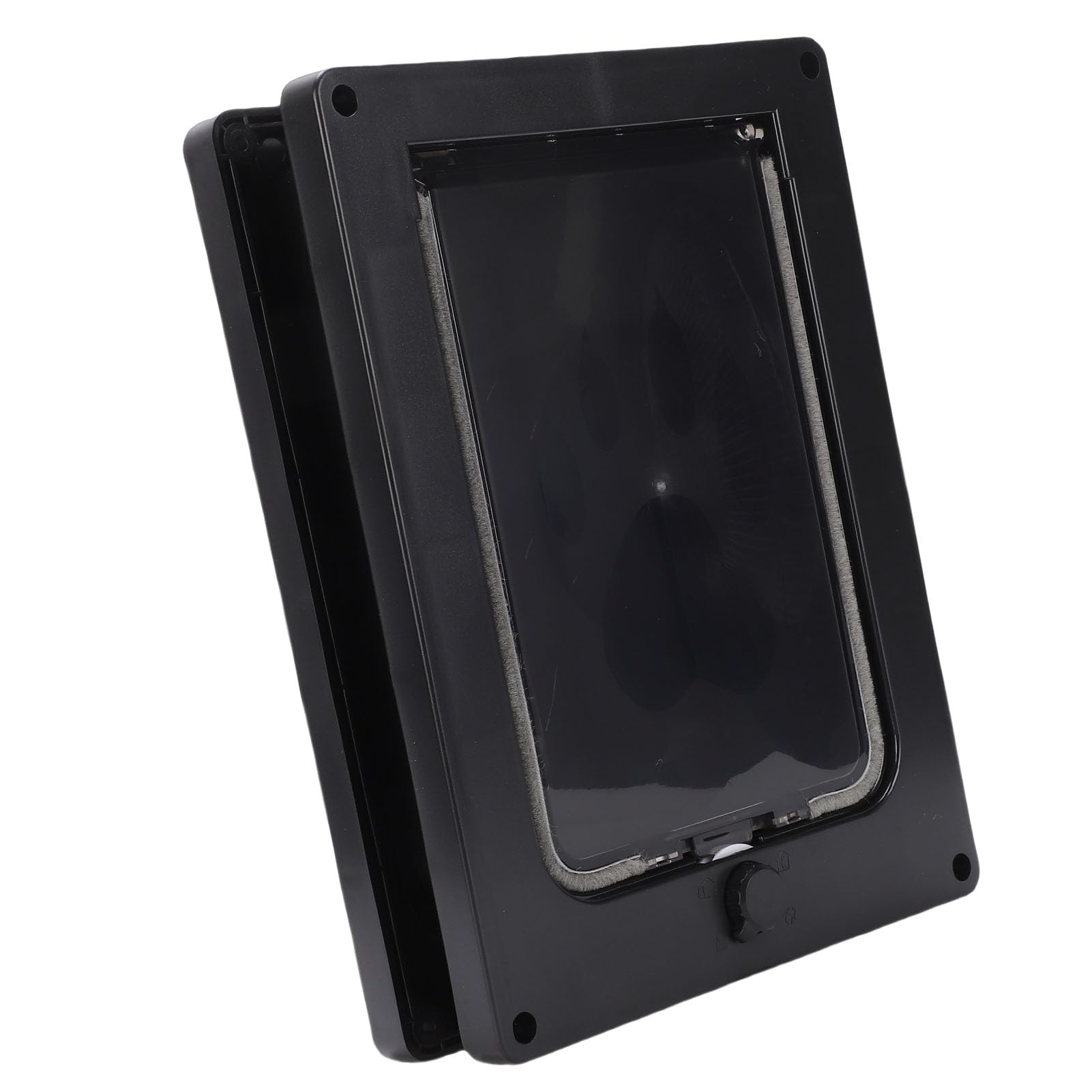 Porta per Gatti, Porta per Animali Domestici con Patta con Chiusura Magnetica, Porte Trasparenti per Animali Domestici a Battente per Cani Gatti per Recinzioni, Finestre, Pareti, Porte (BLACK)