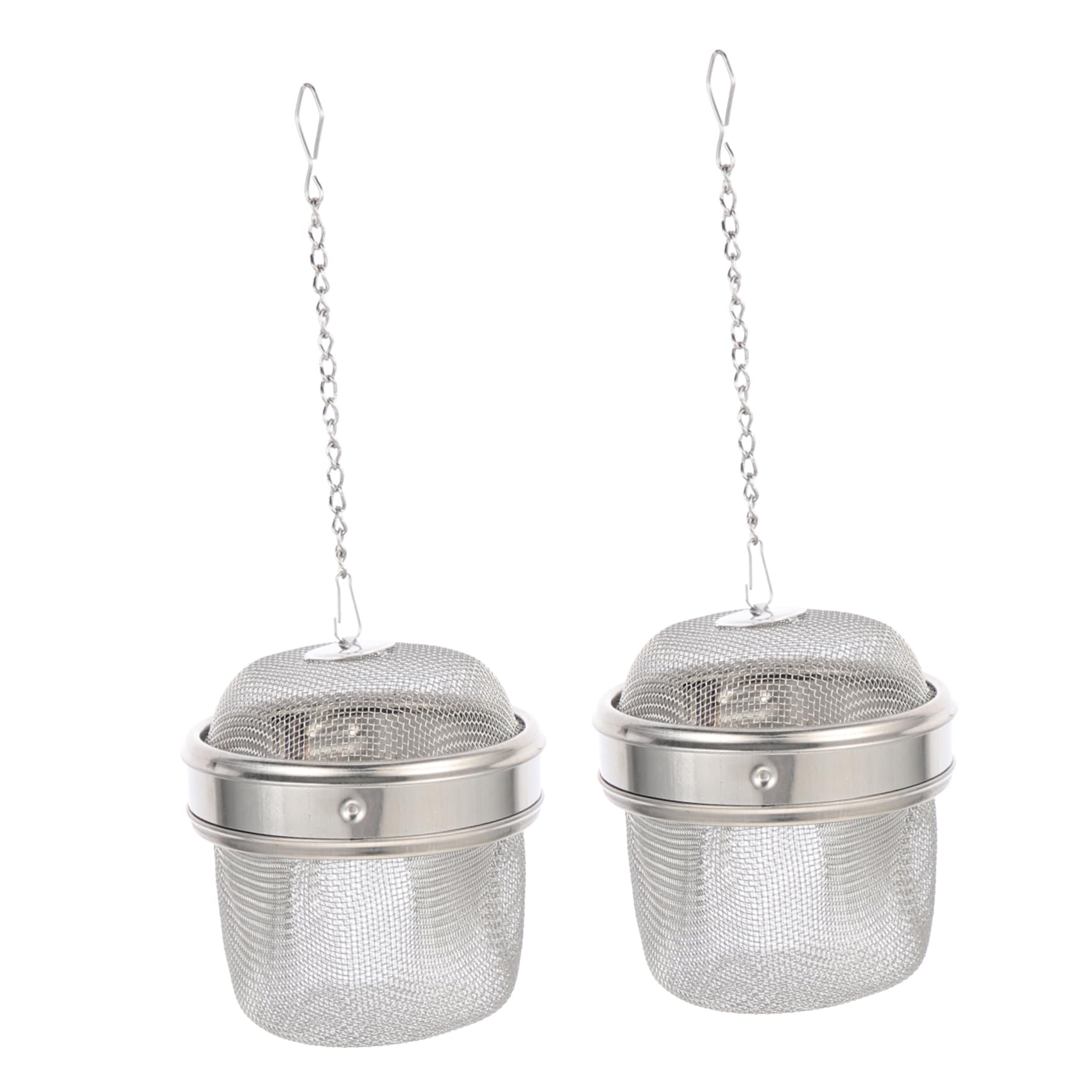 Veemoon Practical Cleaning Basket Stainless Steel Jewelry Basket Tea Infuser Balls 2 Pieces