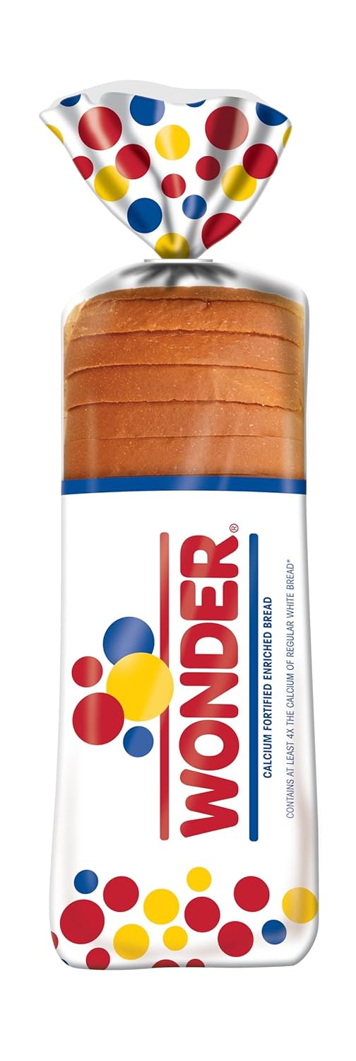 Wonder Classic White Sliced Sandwich Bread, 20 oz Loaf - Soft, Fluffy with Calcium Boost