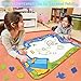 Large Aqua Magic Doodle Mat, Water Doodle Mat,Water Drawing Mat Pad with 2 Water Pens Kids Educational Toys Boys Girls Chrismas Birthday Gift