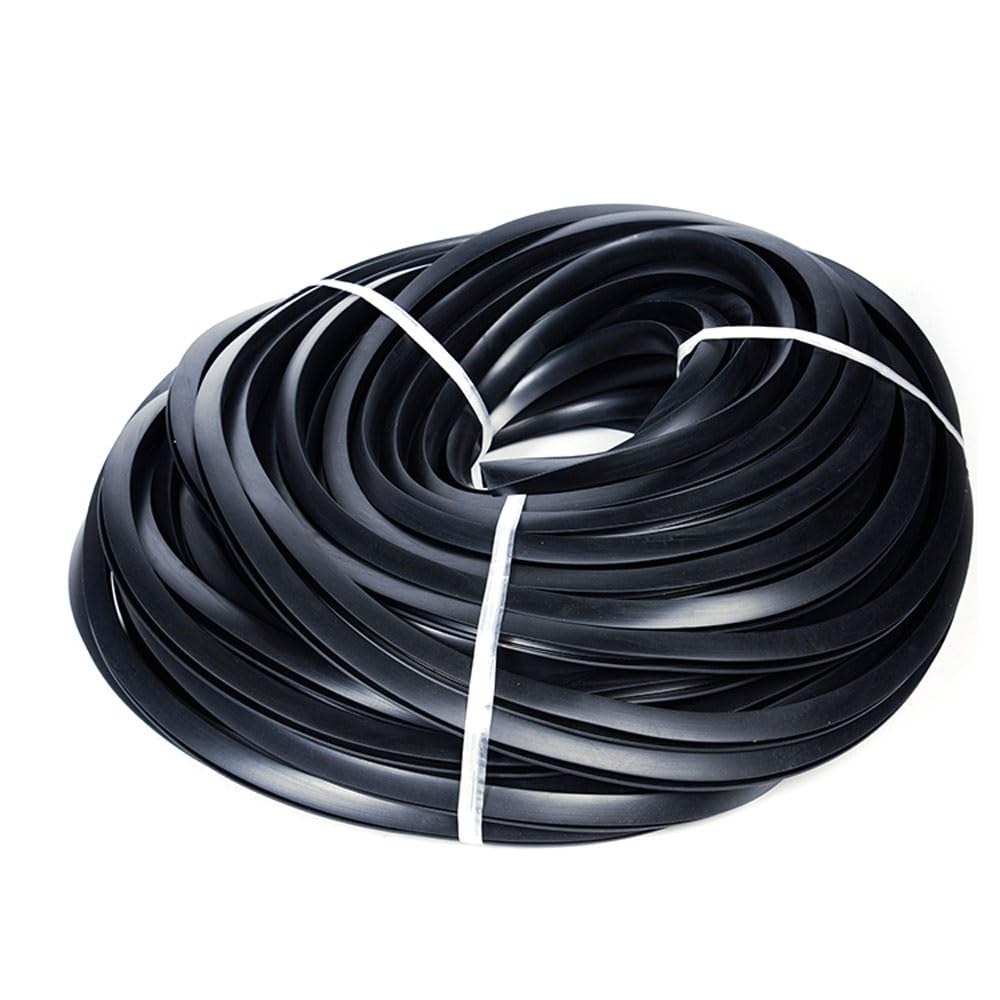 Tira de Borde de Goma Negra sólida Sección en U Sello Anti Aceite Protector de Borde Ancho Interior del gabinete 0,5 mm a 12 mm Alto 5 mm a 18 mm 1 Metro a 3 Metros Excluidor de