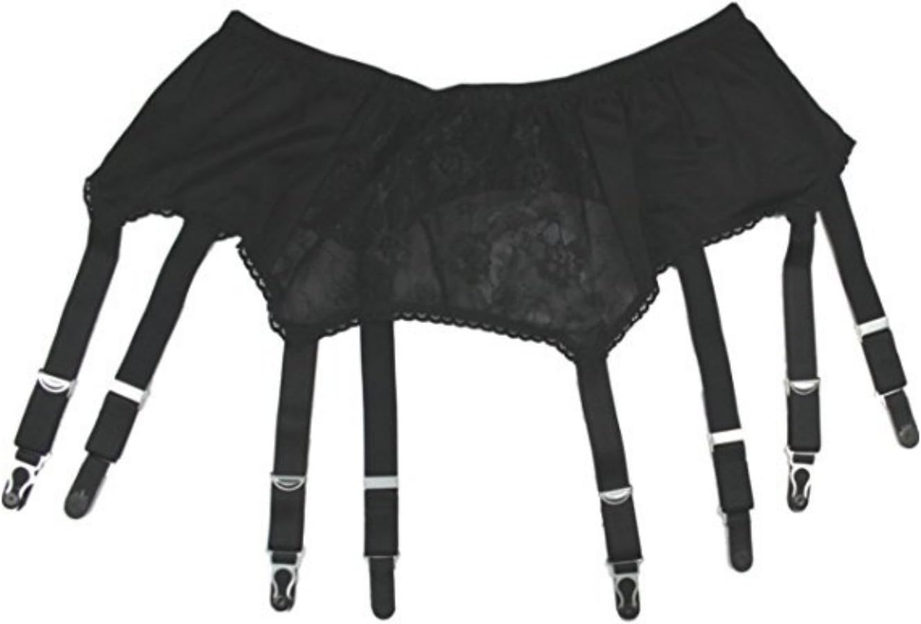 8 Strap Suspender Belt with Lace