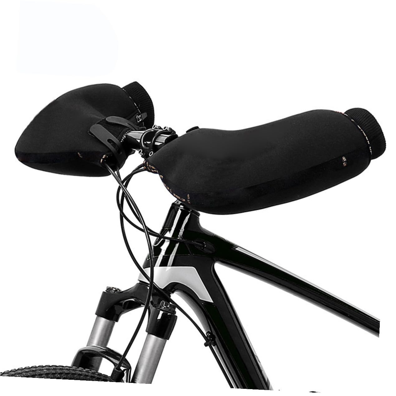 Tofficu 1paar Fahrrad Lenkerhandschuhe mit Winddichtem Wasserdichtem Schutz Gefüttert Passend für Mountainbike und Roller Winterhandschuhe für Herren und Damen