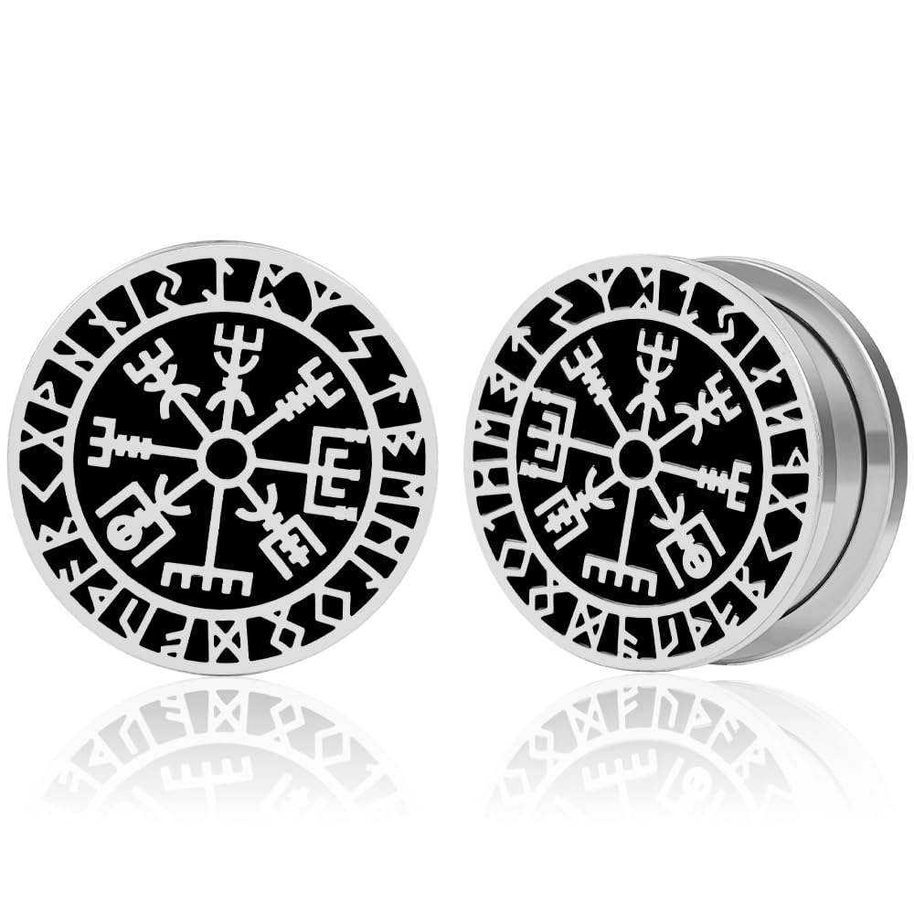 DOEARKO Flesh Tunnel In Acciaio Inossidabile - Dilatatori Per Orecchio Da 8mm A 16mm - Foto 3