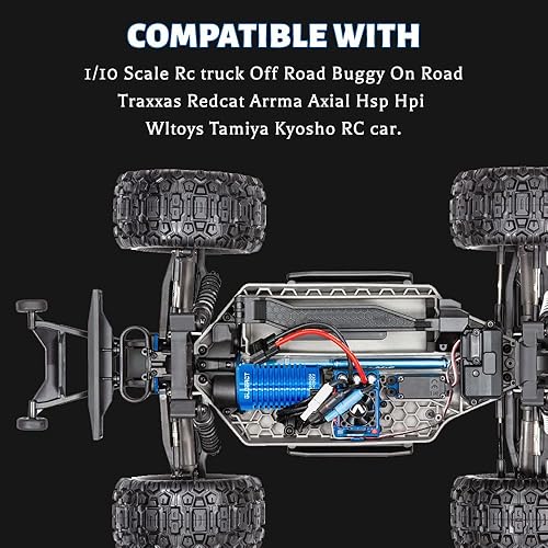 Miniatura 2 de Globact Motor sin escobillas impermeable sin sensores F540 3650 4390KV 4P Rc Motor sin escobillas para 1/10 RC Escala Curso Corto Camión Slash