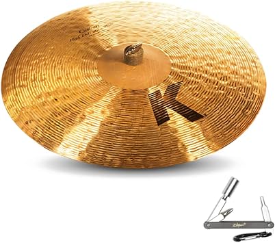 Avedis Zildjian Company Zildjian K0989 22In K Custom High Definition Ride Drumset Cast Bronze Cymbal With ZKEY, 22In