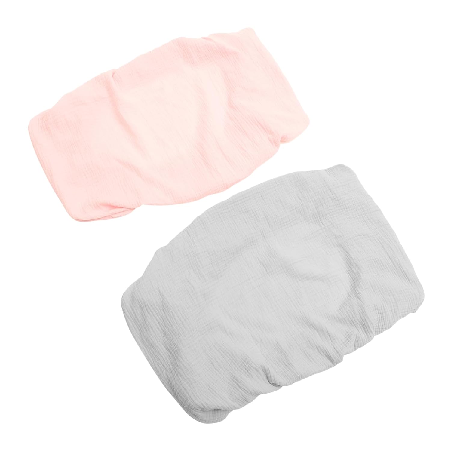 2pcs Changing Pad Covers Soft and Breathable Elastic for Newborns Washable Diaper Changing Pad Liners Pink and Grey