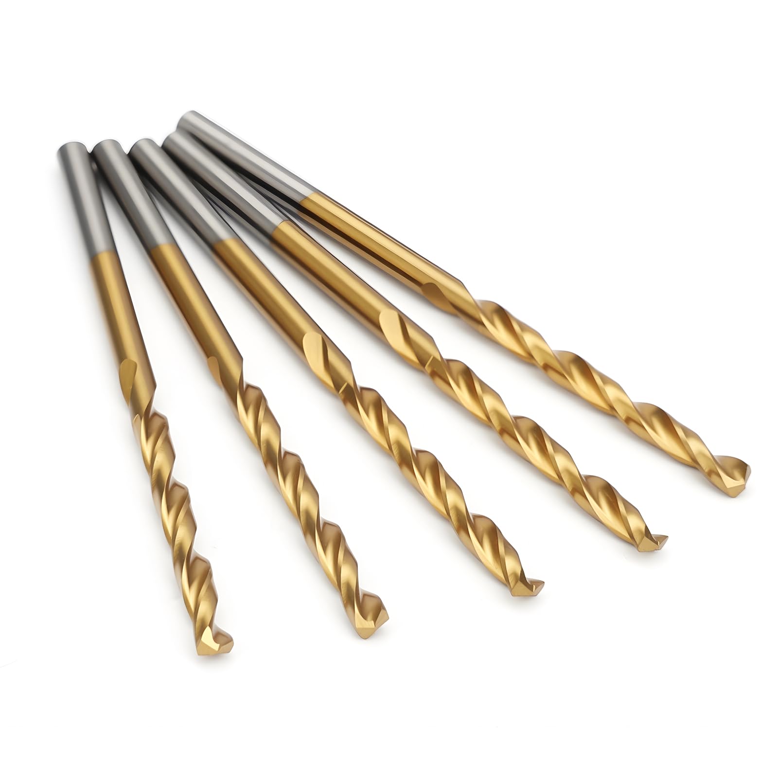 5Pcs 2.5mm Metal Drill Bits, M35 HSS 5% Cobalt Drill Bits for Hard Steel