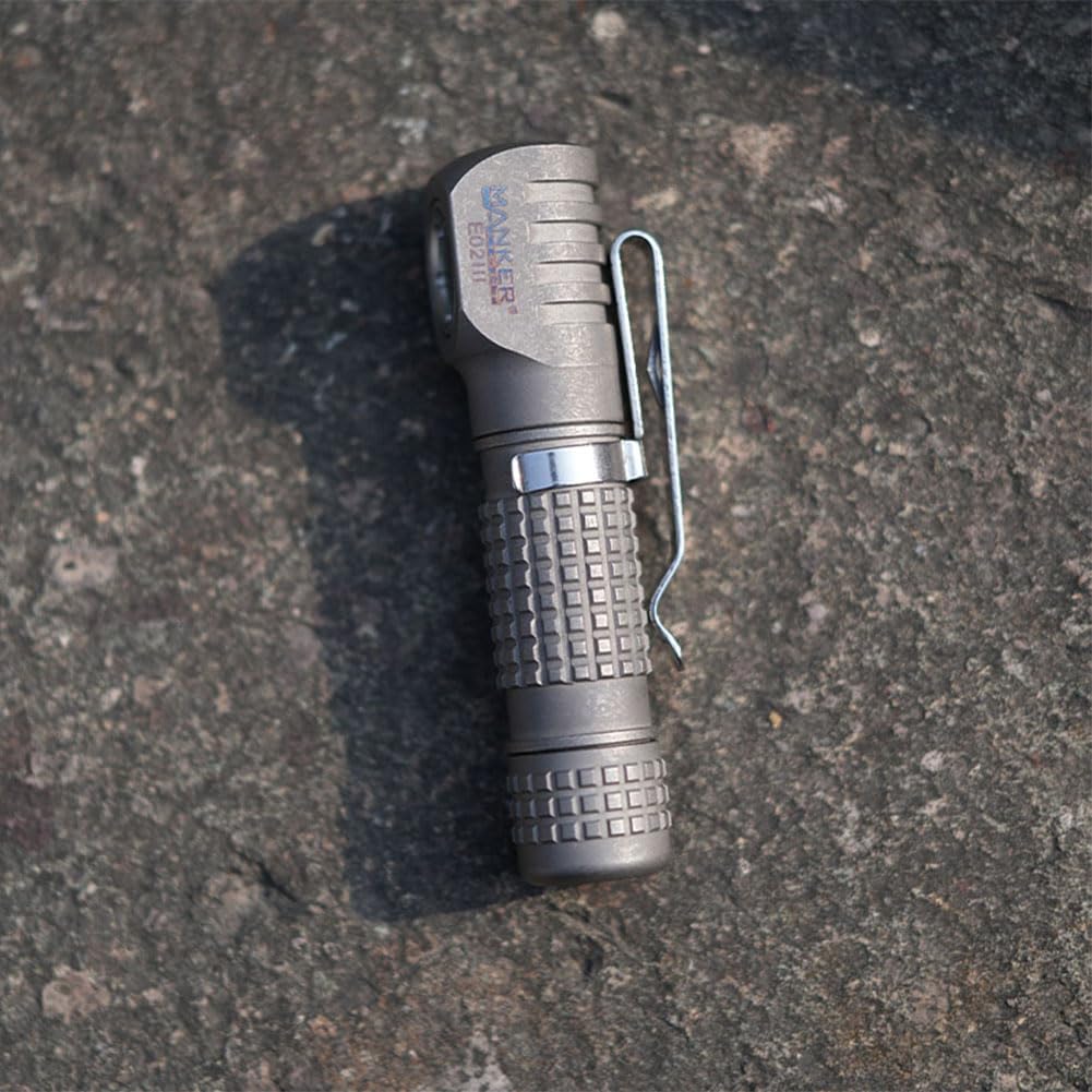Manker E02III EDC Flashlight - 560 Lumens, USB-C Rechargeable, Magnetic Tail, 10440/AAA Battery (Cool White)