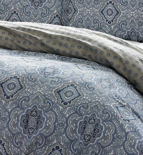 Miniatura 11 de City Scene Milan Juego de cobertorfundas, color azul, tamaño Twin., Algodón, Azul milán, Full Queen