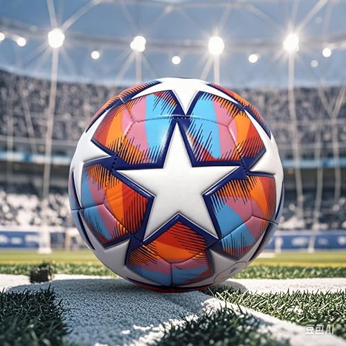 Miniatura 4 de Balones de fútbol de talla 4 para niñas, niños, jóvenes, niños de 8 a 12 años, impermeables, de larga duración, piel sintética, oficial,