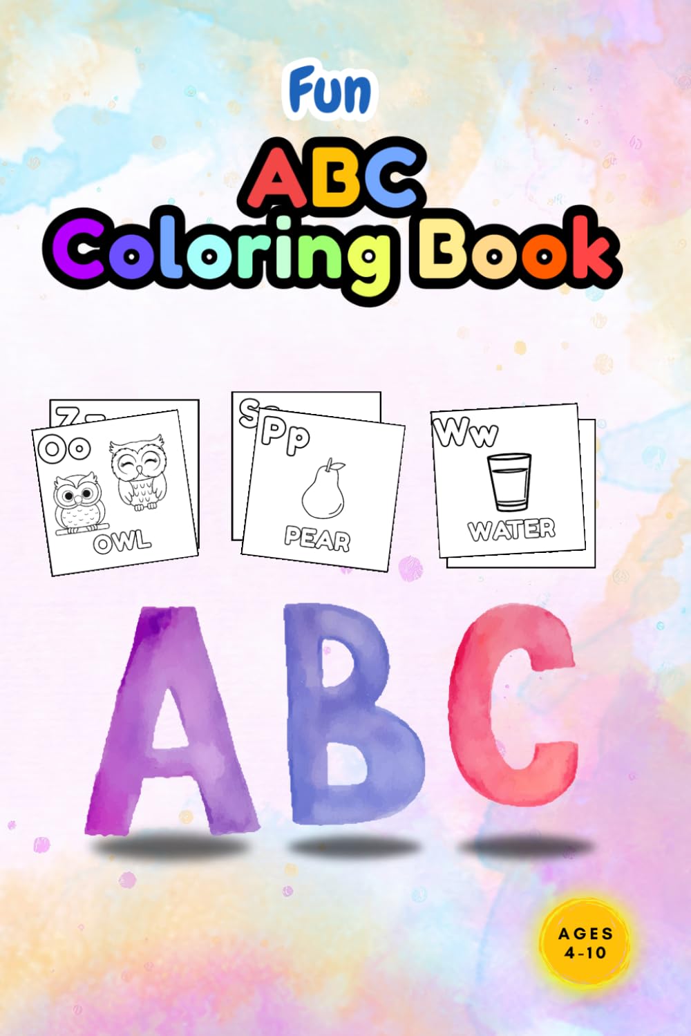 Alphabet Coloring Book for Kids: Fun ABC Learning with Animals, Words, and Phonics for Preschool and Kindergarten