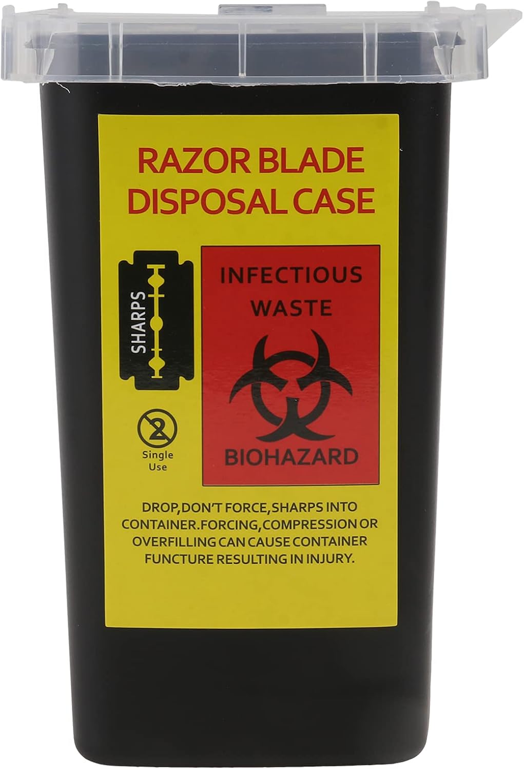 FOMIYES Sharps Disposal Container, Sharps and Biohazard