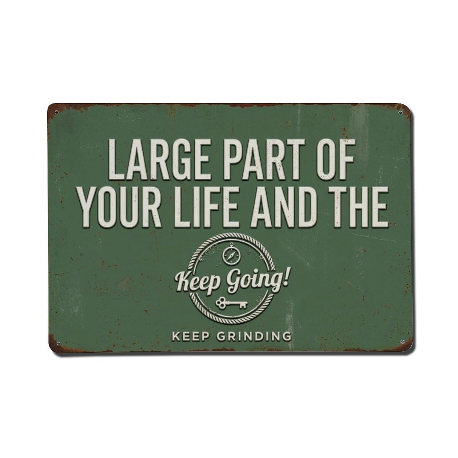 Life Needs Purpose Wisdom Retro Motivational Slogans 1 Metal Tin Sign Plaque Wall Decor for Cafe, Club Bar, Office, Home Garden Metal Poster 8x12Inch