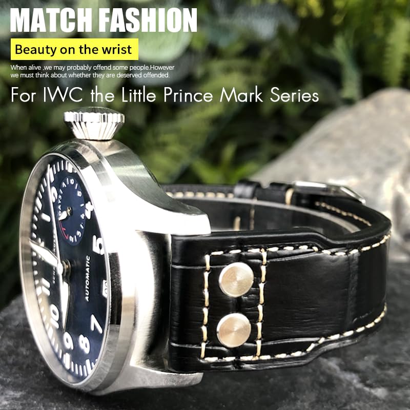 Cinturino in vera pelle, 22 mm, 21 mm, 20 mm, adatto per IWC Big Pilot, accessorio da uomo