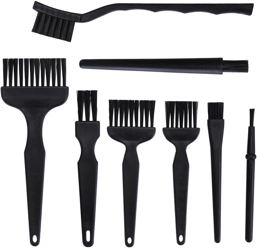 8Pcs ESD Safe Anti Static Brush Set Detailing Cleaning Tool for Mobile Phone Tablet PCB BGA Repair Work