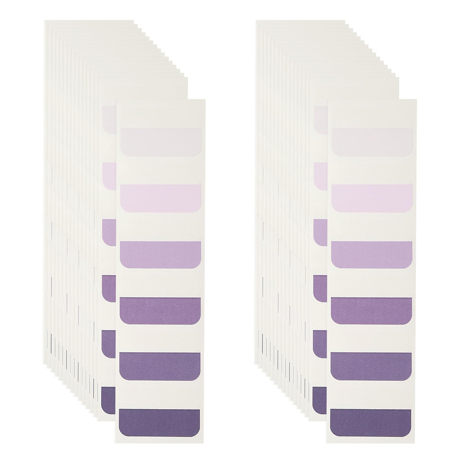 PATIKIL Clear Index Sticky Tabs, 120 Pcs Large Transparent Sticky Notes Bookmarks Planner Stickers Page Tabs for Office Notebooks File Folder Ledger Book, Gradient Purple