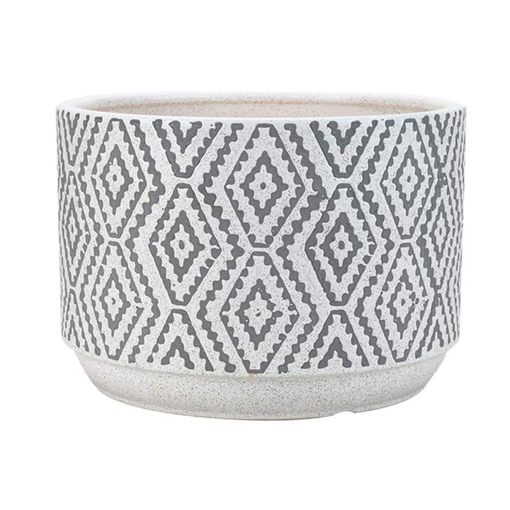 Siatka Ceramiczna Wewnętrzna Doniczka Ceramiczna Duża Gruba Oddychająca Roślina Podłogowa Doniczka Na Biurko Szkliwiona Ceramika Doniczka Ceramiczna Biała Doni,White,19.6CM