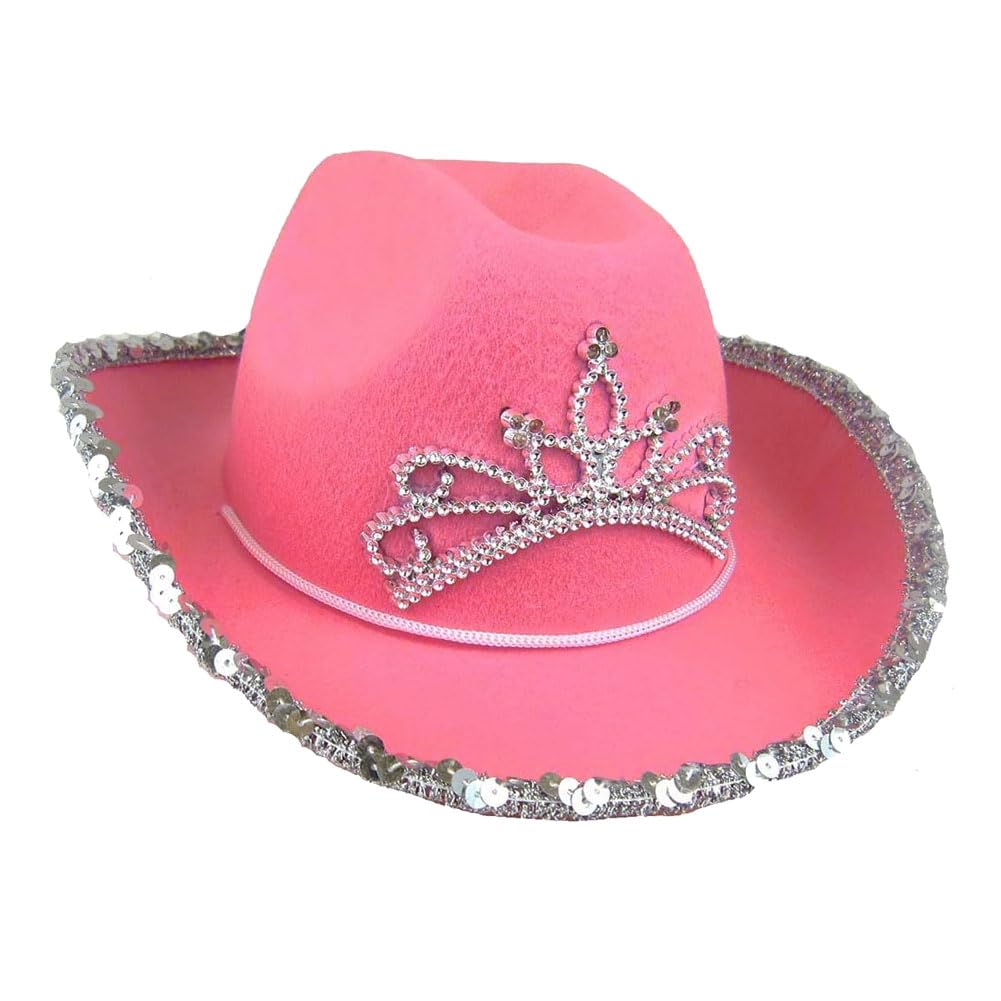 Sombrero de Vaquero Rosa, Sombrero de Vaquero de Fieltro Rosa, Para Despedida de Soltera, Fiesta de Disfraces, Disfraces de Juego