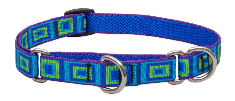 Collier martingale pour chien moyen à grand en verre de mer Lupine 3/10,2 cm