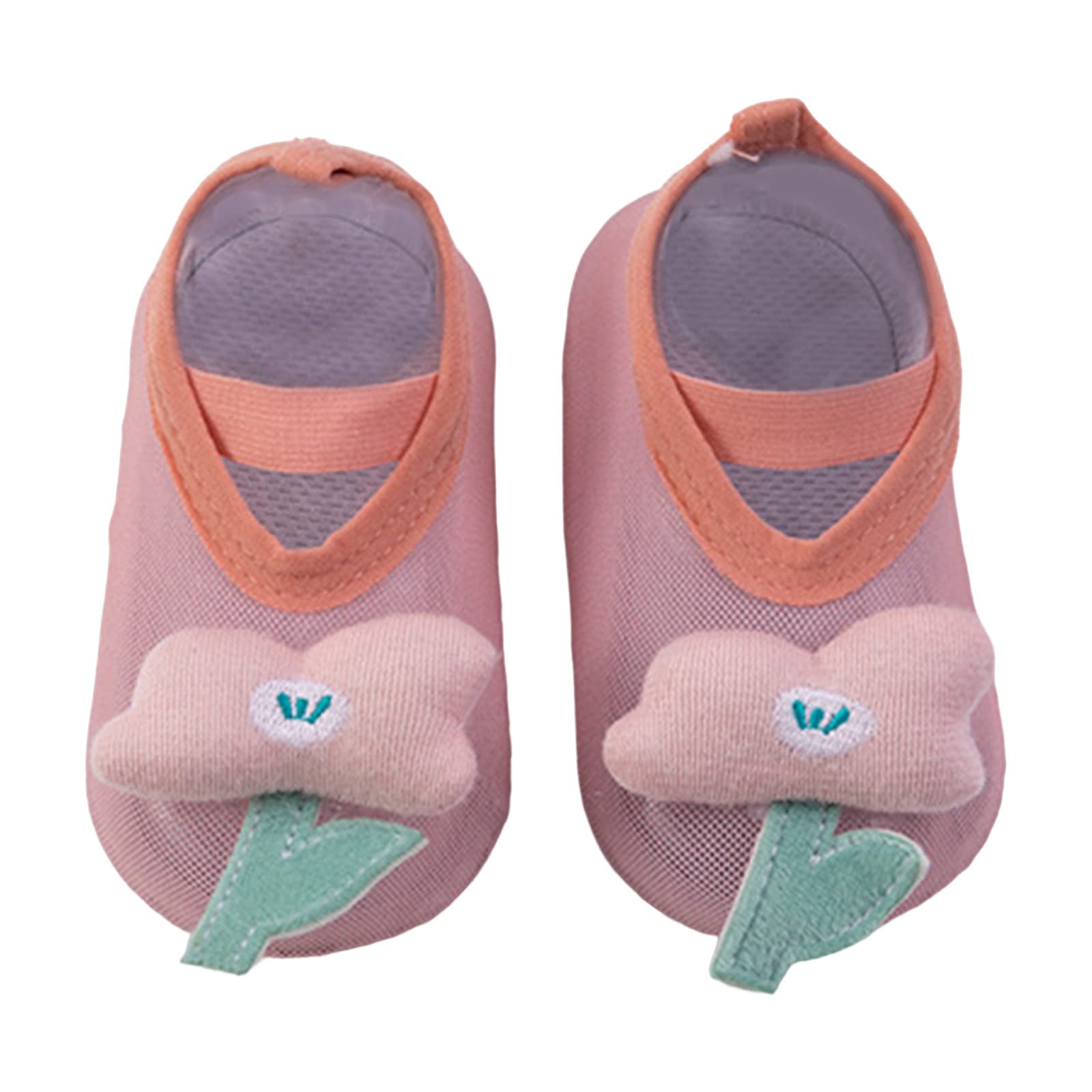 Infant Infant Shoes Cartoon Soft Soled Non Slip Socks Baby Floor Shoes Socks Spring and Summer Floor Infant Shoes 10 (Red, 18-24 Months)