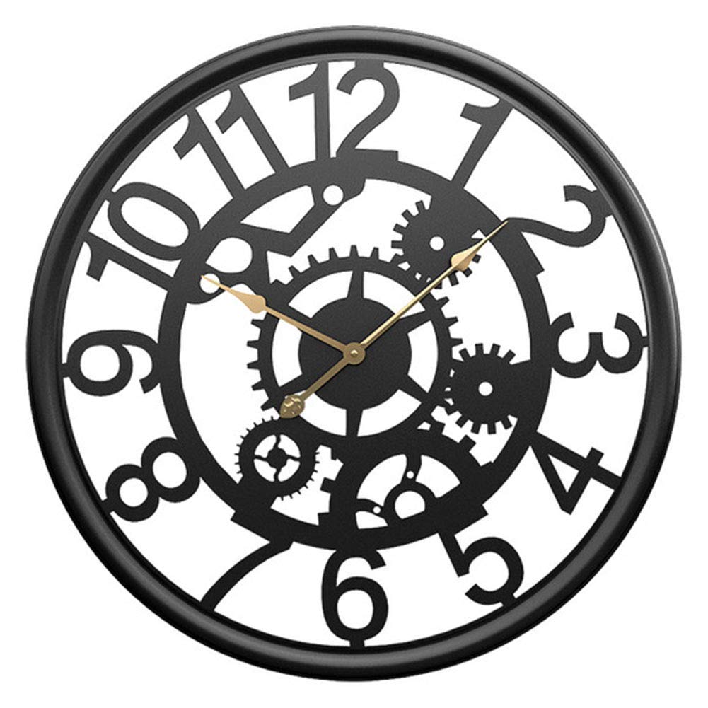 VHKJewE Iron Wall Clock Arabic Numerals 50cm(A)