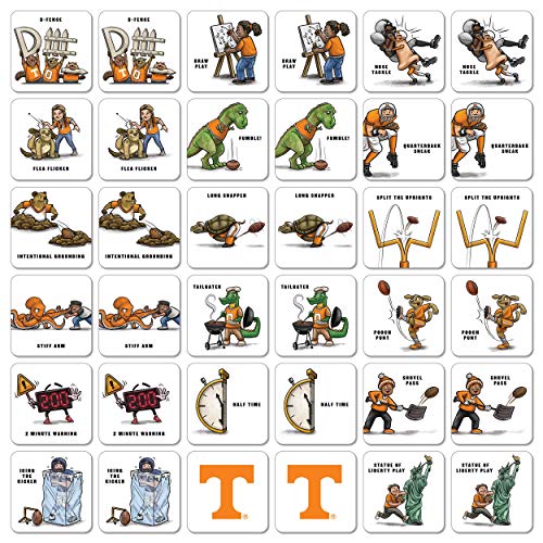 Image of YouTheFan NCAA Officially-Licensed Memory Match Game - Humorous, Team-Specific, Original Hand-Drawn Artwork, Fun for the Whole Family, for Fans Young and Old