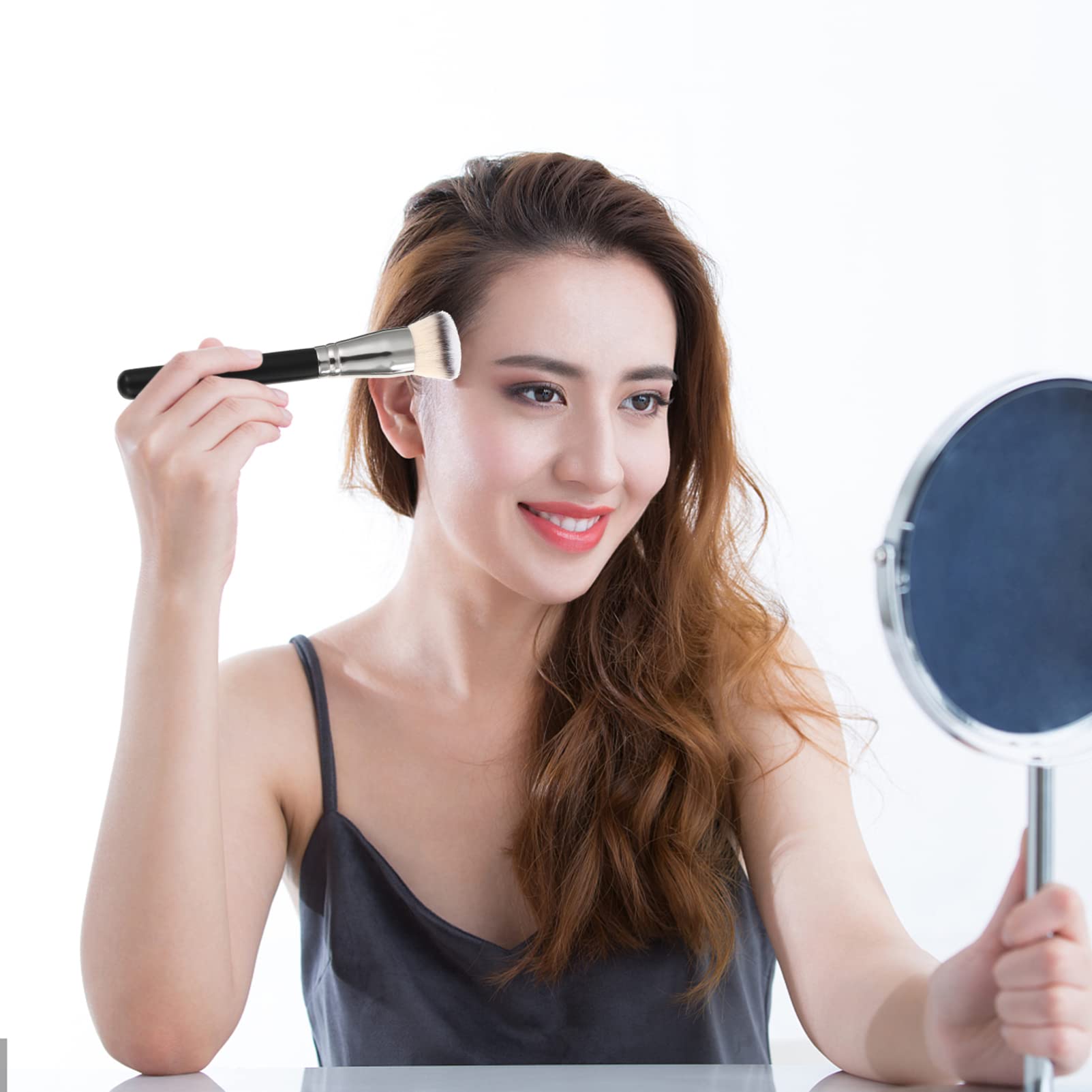 FOMIYES 3sets Foundation and Concealer Set Brush Set Makeup Humanized Designed Natural Blending Brush for Makeup Aluminum Tube 4pcs*3