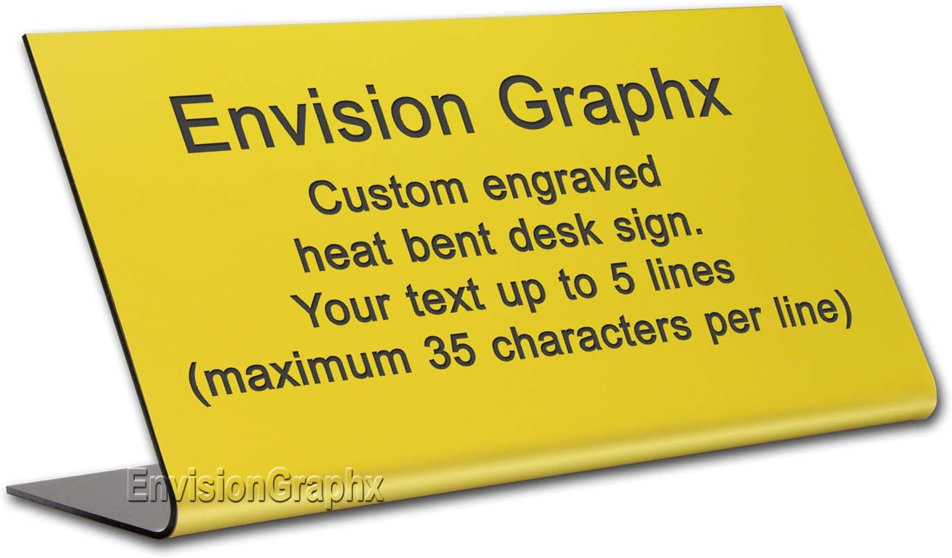 4x8 Custom Engraved Lobby Desk Top Sign