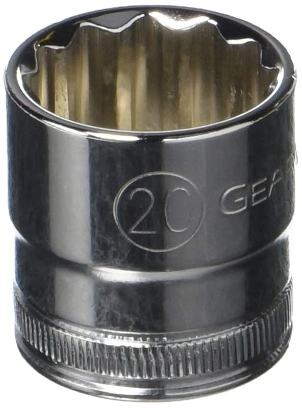 Soquete métrico padrão GEARWRENCH 20 mm com encaixe quadrado de 3/8 pol. e 12 pontas 80596