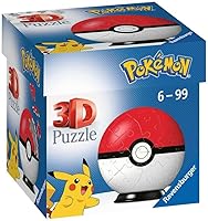 Vista 1 de Ravensburger Pokemon Pokeball - Rompecabezas 3D para niños a partir de 6 años - 54 piezas - No requiere pegamento