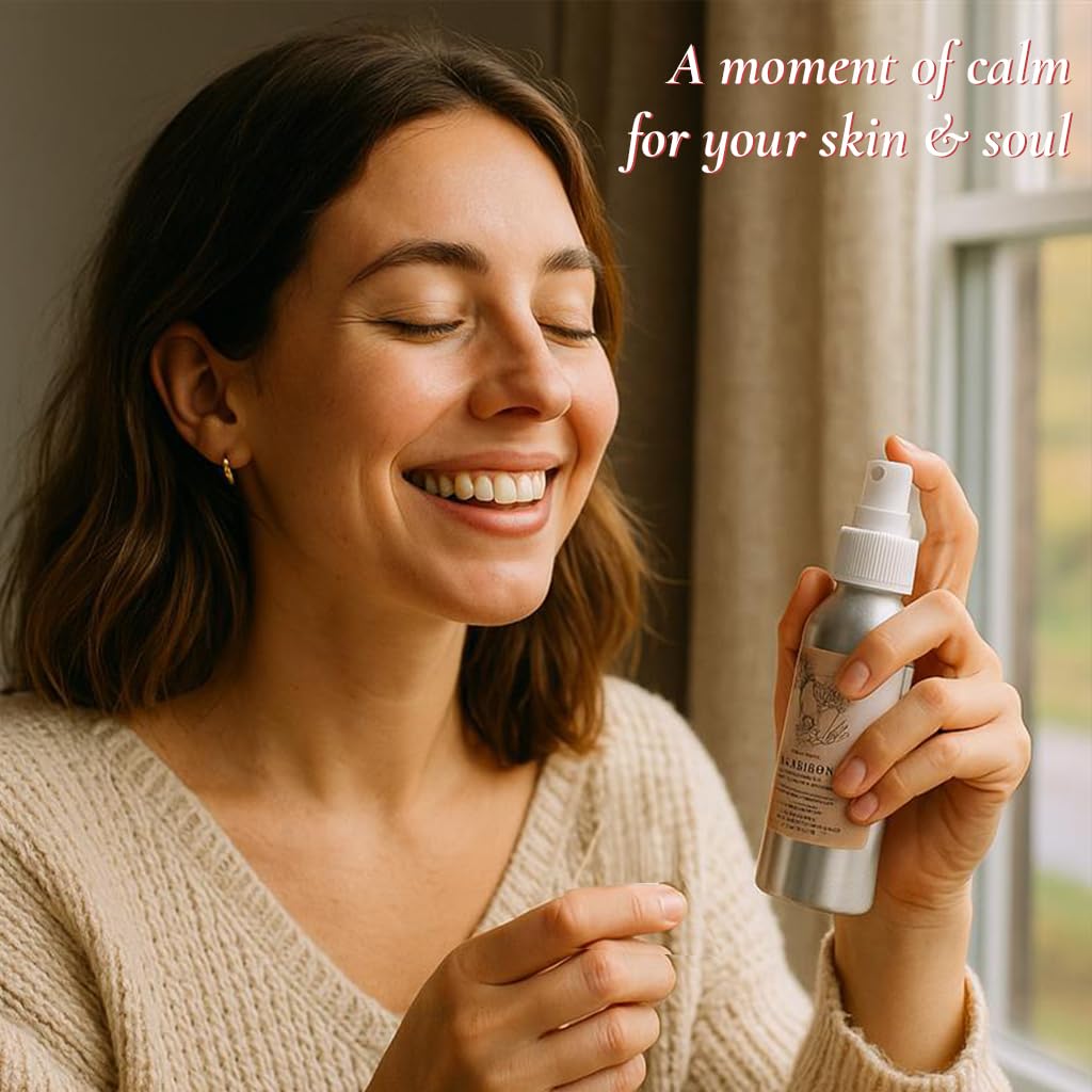 WHISPER HILL Spa Gift Box for Women – Handcrafted Self Care Set Made in Vermont | Natural Candle, Goat Milk Soap, Bath Salts, Room Mist & Loofah | Relaxation & Wellness Gift