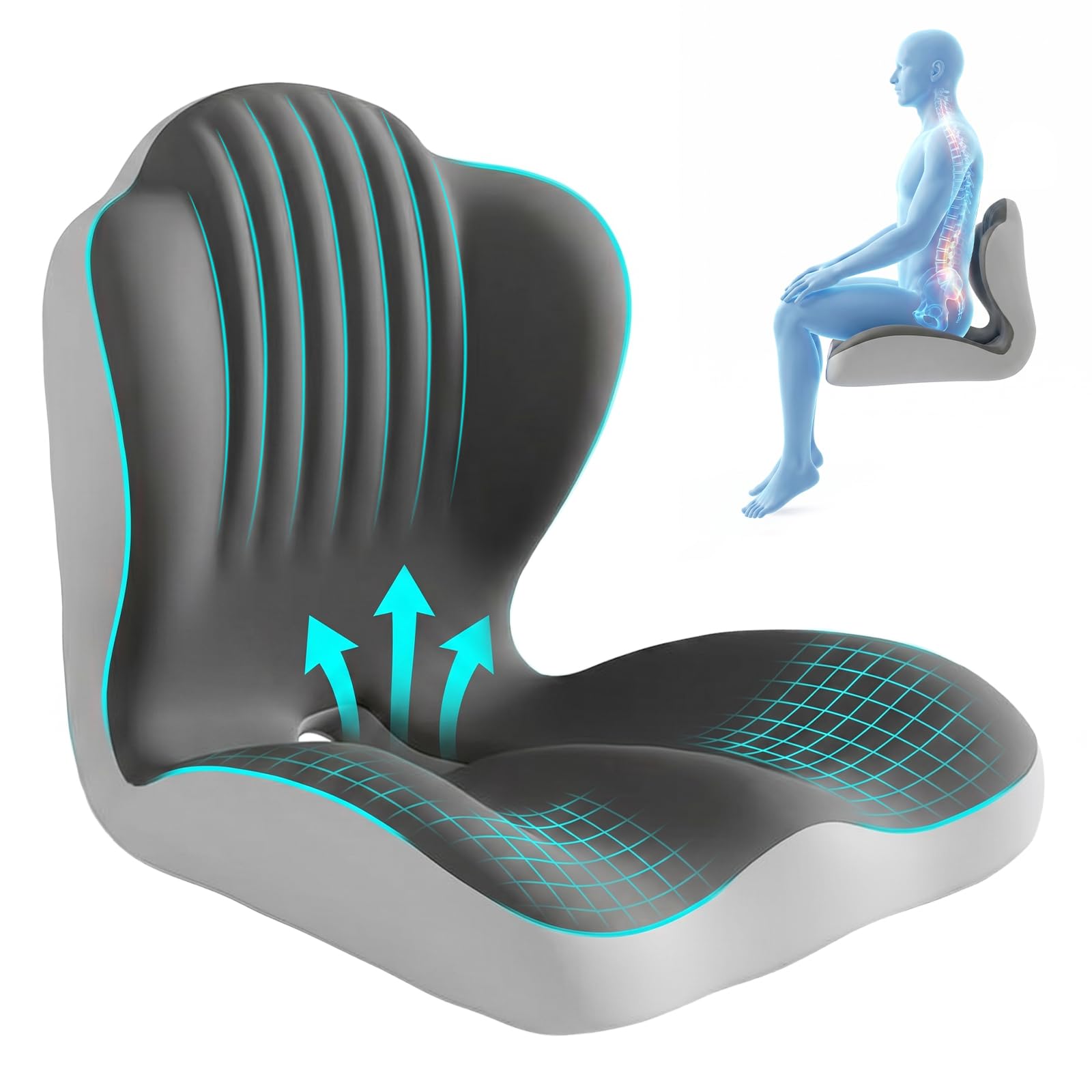 Coussin de voiture en mousse à mémoire pour soulager le coccyx durant vos trajets quotidiens