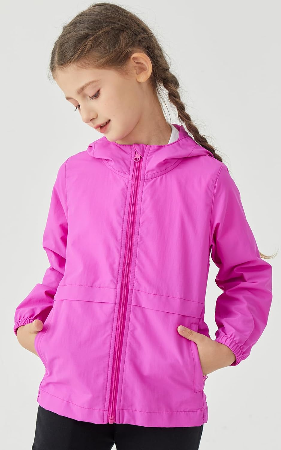 Boys Girls Windbreaker Hooded Jackets Lightweight Packable Jacket Toddler Rain Coats - Image 2