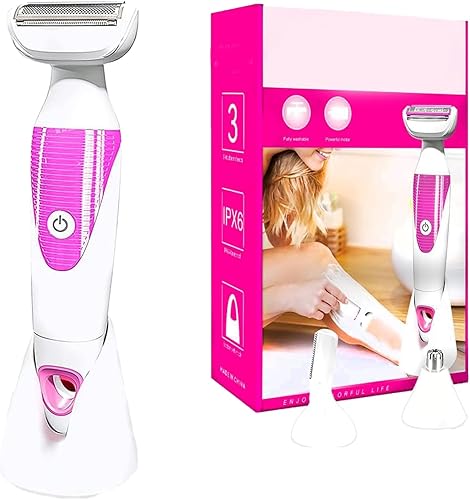 Afeitadora eléctrica para mujer, maquinilla de afeitar portátil, uso húmedo y seco