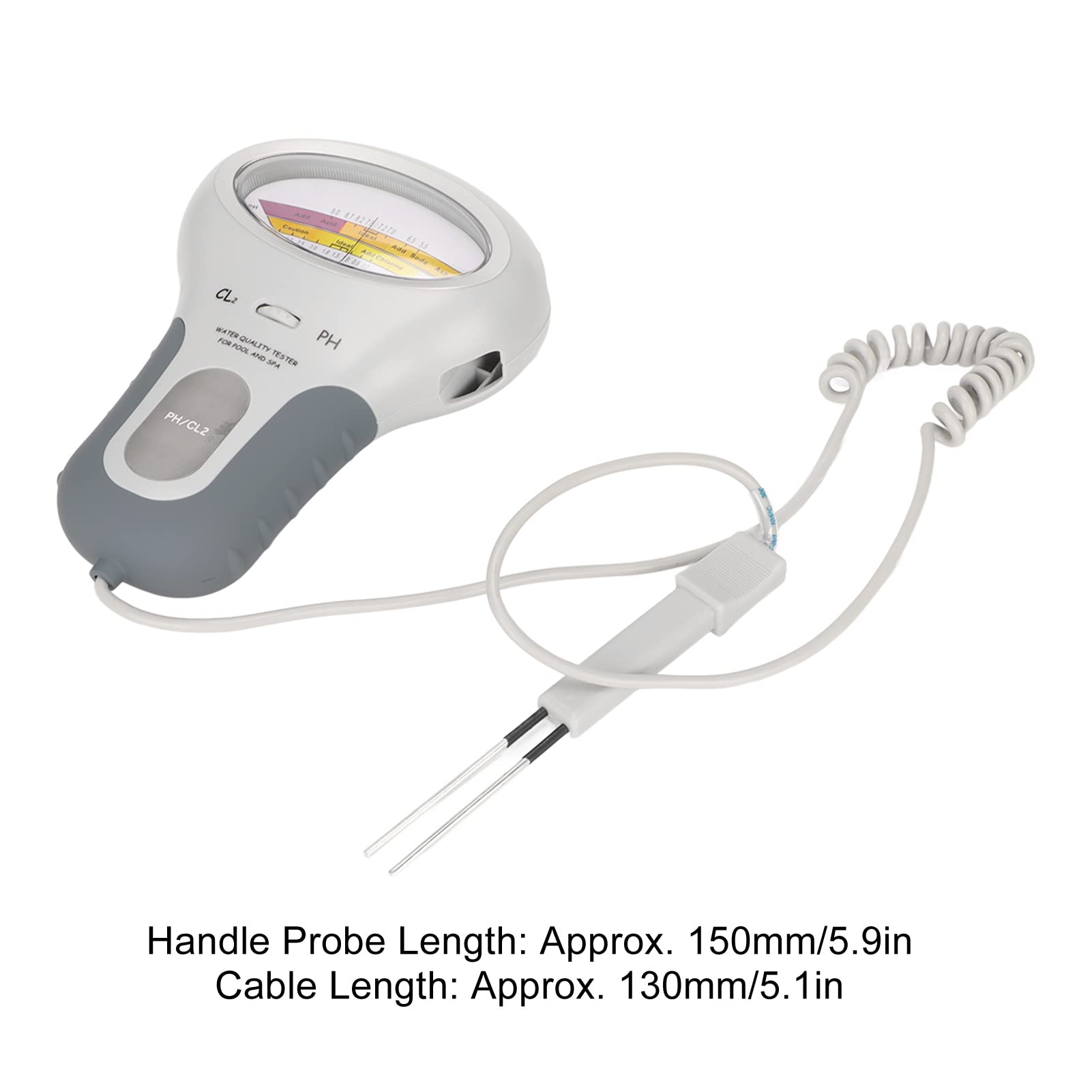 Vikye Testeur de qualité de l'eau, Précis et Fiable, Chlore d'eau et PH Compteur, Testeur d'eau Portable pour Aquariums de Spa de Piscine, etc.